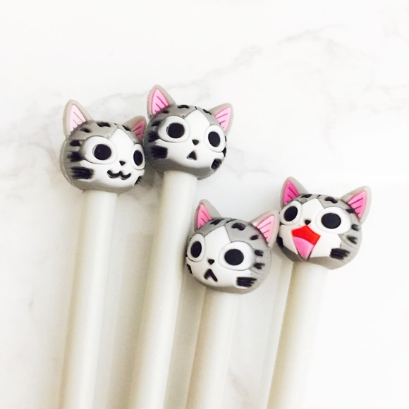 Kitty Faces Collectors Pen Set - 4 pcs - Picture 3 of 4